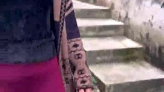 pink pussy patricinha climbs hill horny for street fuck