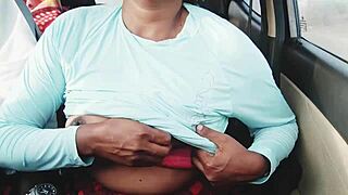 desi car sex with telugu dirty talk and tight pussy orgasm