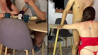 Casero real curvy colombian milf big tits hairy pussy doggystyle anal with young stud