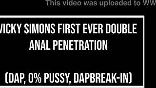 Vicky Simons' Monster Cock DAP Gapes Exotic Brazilian Holes
