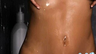 curvy latina milfs kiss rip clothes lick juicy shaved pussies in shower