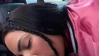 kriok catches teen outdoor pov facefucking her to orgasm in daylight car blowjob