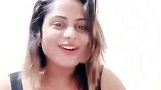 naughty indian babe dances sexy with big ass tits before pussy sucking