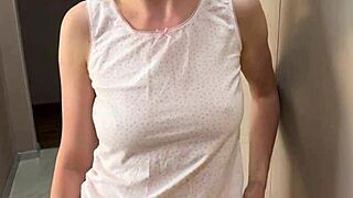 driver totally fucked my stuck wife on sofa, russian amateur creampie pov with moans! 🔥🍑💦