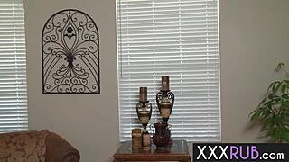 horny big tits milf rayveness massages blows stranger's monster cock