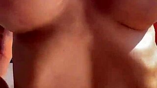 luscious monika fox undresses pink bodysuit in kitchen showing shaved pussy