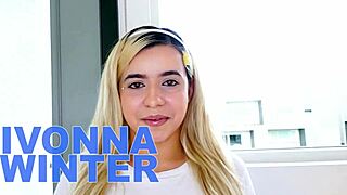 hey ivonna winter tries huge cock pov first time blowjob