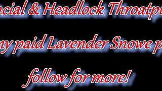 pigtail headlock delivers cum facial throat blast