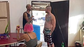 damn bareback anal wrecks his big ass with monster black cock