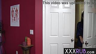 horny big tits milf rayveness massages blows stranger's monster cock