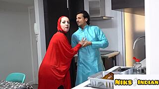 hijabi muslim wife cheats on husband with hindu guy anal pounding