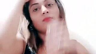 naughty indian babe dances sexy with big ass tits before pussy sucking