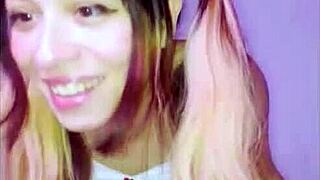 i chat with my stepdad while lifting my skirt teasing him endlessly