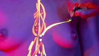 Spicy Dragon Bares All While Crafting Naked Art Beside Vitaly