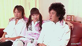 petite japanese classmate gives sloppy deepthroat blowjob uncensored