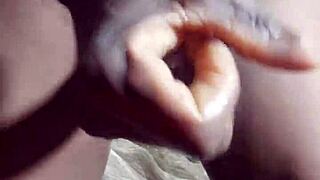 WetJuicyPussy1's Juicy Canadian Masseuse Masturbation with Monster Cock Tease