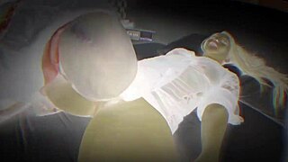 halloween night skinny teen moans suffers big black cock pounding