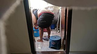 Flashing Dick and Jerking Hard in Front of Maid Poonam!