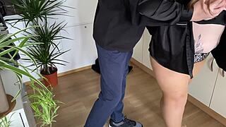 damn mother-in-law taking it hard doggy from behind fast!! 🍑💦