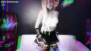 goth slut blake blossom in fishnets gets shaved pussy stretched rough