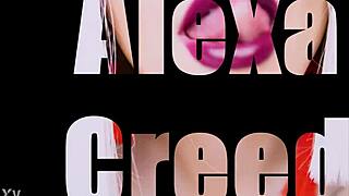 bi babe explores her urges with strap-on femdom garage submission