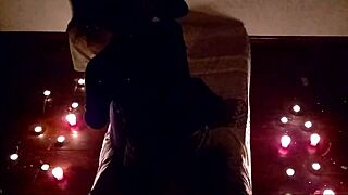 i cherish this romantic latina teen lovemaking under dark night shadows