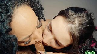 Friend Shares Husband's Cock for Hard Threesome Pounding