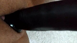 Wanna see my wife playing with her big dildo?
