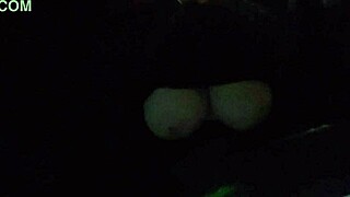 italian milf artemisia love flashes massive horny tits while driving her car wild