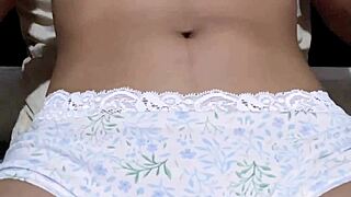 horny petite teen fingers and fucks her tight shaved pussy solo homemade closeup