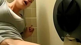 mommy squirts hard after quick toilet masturbation cum