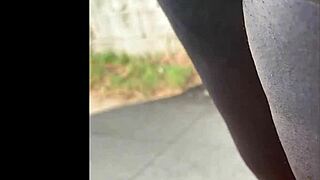 black whore prostitute flaunts her juicy ass and curves seductively