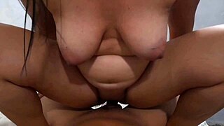 my busty latina stepmoms fat ass loves pounding hard against the wall