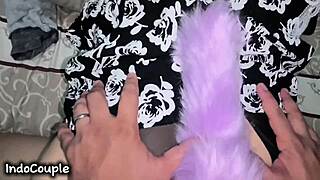 hey girlfriend why enjoy secret boyfriend anal with fox tail buttplug