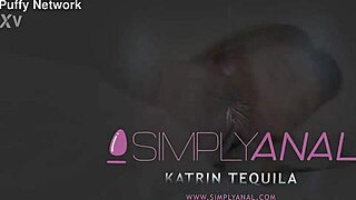 Blonde Tattoo Slut Invites Deep Anal Fingering to Mouth with Shaved Pussy Ride