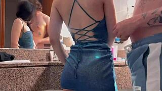 Girlfriend Ditched Party Prep for Hard Doggy Creampie Pounding!