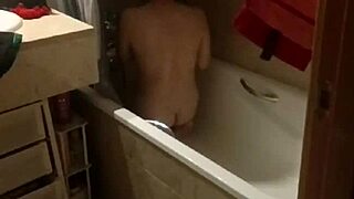 girlfriend says fuck my milf mom hard in her ass bathtub?