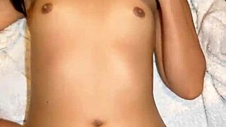 Tiny 18yo thai teen takes huge white cock doggystyle in tight pussy