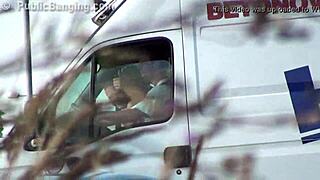 we risked it all in public orgy fucking this pretty teen till she screamed part 2