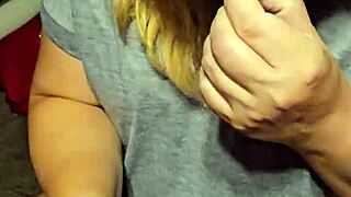 pregnant milf wife gapes oozing creampie cum from hard sex