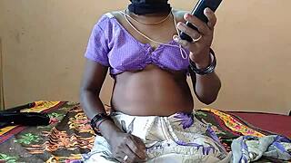 girl slides vibrator deep into her pussy on bed