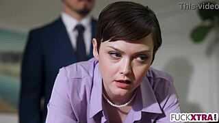 you know that shy small secretary gets pounded hard by the new boss at work