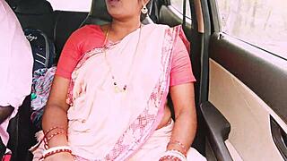 Indian Maid Fucks Hard In Car With Dirty Telugu Talk