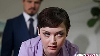 you know that shy small secretary gets pounded hard by the new boss at work