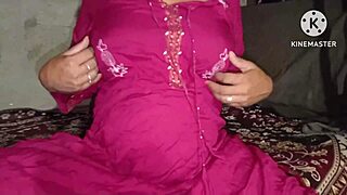 hot desi sister-in-law fucks brother-in-law hard in bedroom with skirt hiked up