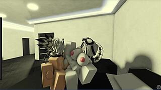 Horny Slut Gets Pussy Dicked Deep In Roblox