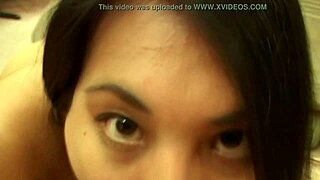 exotic tattooed brunette babe delivers sloppy blowjob tease