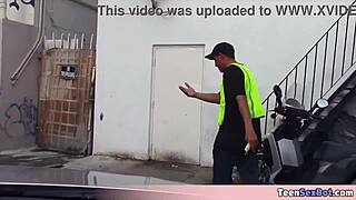 tiny joseline petite teen sucks cock for parking ticket fix