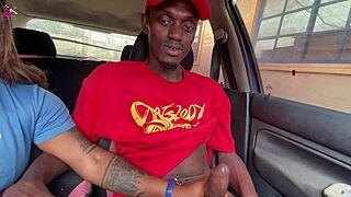 hey babe check this nigerian milf stroking her new stepson's monster black cock