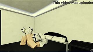 Horny Slut Gets Pussy Dicked Deep In Roblox